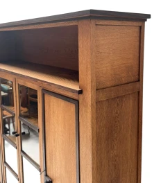 Art Deco Modernist Four-Door Bookcase, 1920s